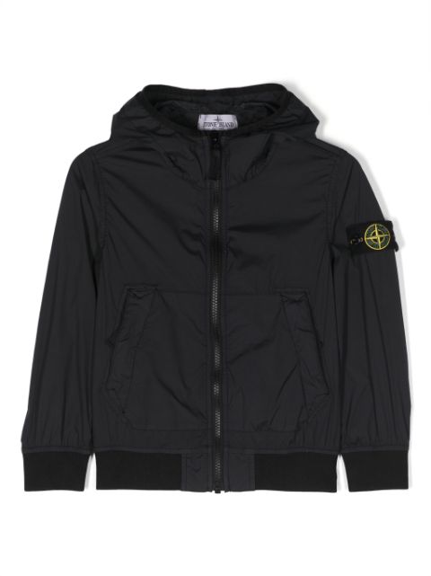 Stone Island Junior Compass-badge hooded jacket