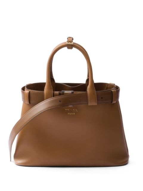 Prada medium belted leather handbag