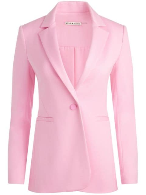 alice + olivia Macey single-breasted blazer