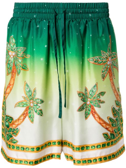 Casablanca Joyaux D'Afrique silk shorts