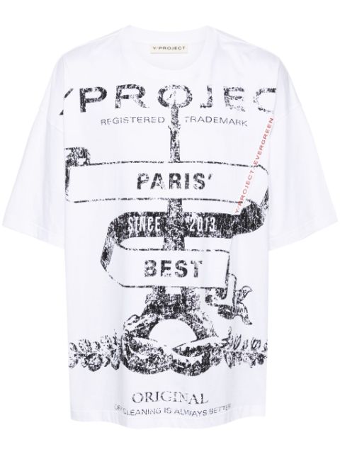 Y/Project logo-printed cotton T-shirt