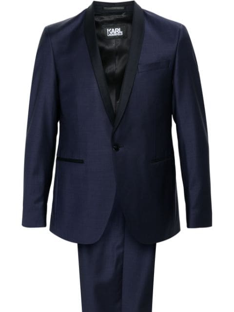 Karl Lagerfeld shawl-lapels single-breasted suit 