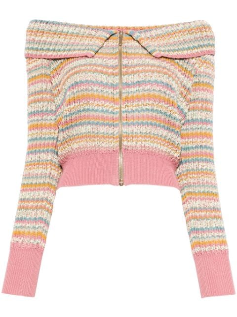 CHANEL Pre-Owned 2017 zip-up cotton cardigan