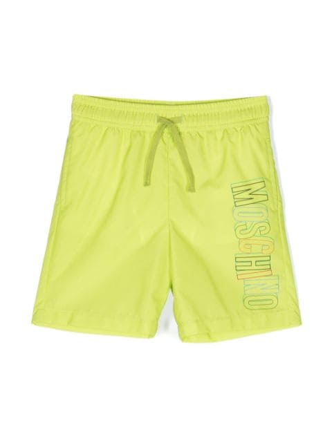 Moschino Kids logo-print swim shorts