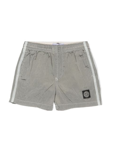 Stone Island Junior shorts de playa con motivo Compass