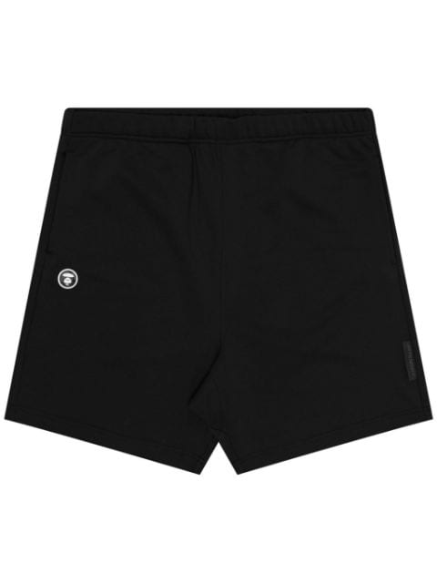 AAPE BY *A BATHING APE® logo-patch elasticated-waist shorts 