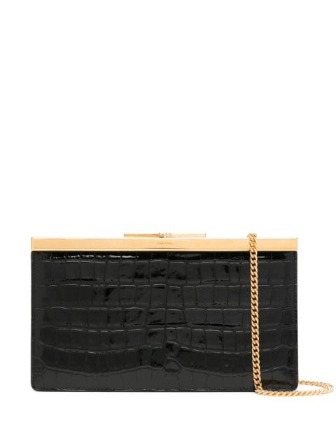 TOM FORD crocodile-embossed clutch bag