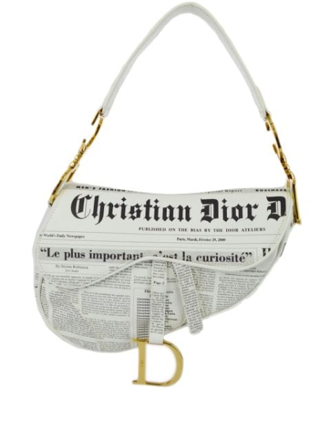 Christian Dior Pre-Owned bolsa de hombro Newspaper Saddle 2000 pre-owned