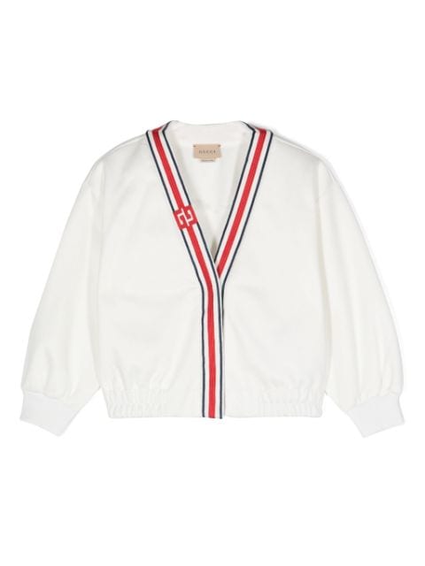 Gucci Kids GG Supreme-embroidery cardigan