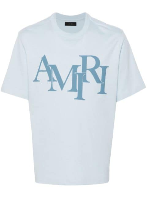 AMIRI Staggered logo-print cotton T-shirt