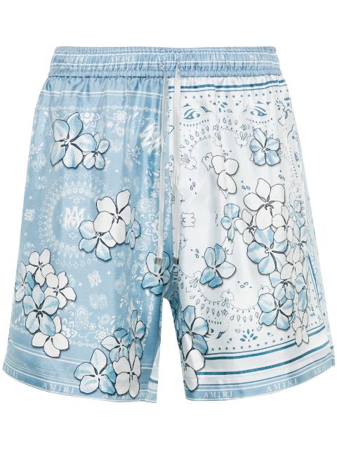 AMIRI Zijden shorts met bloemenprint