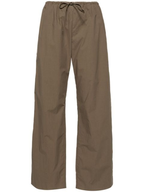 Matteau drawstring-waist organic cotton trousers