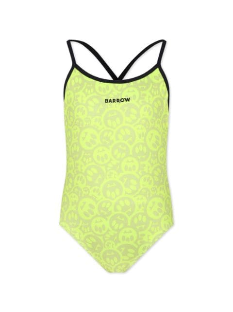 Barrow kids logo-print swimsuit