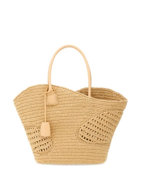 Ferragamo Canvas cut-out tote bag