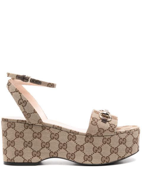 Gucci sandalias Horsebit con tacón de 75mm