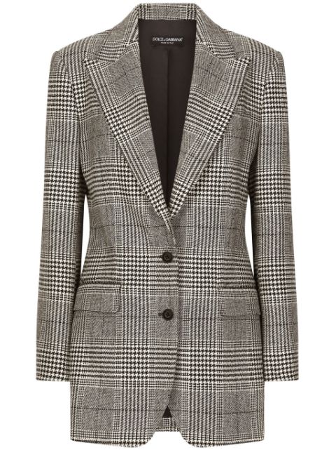 Dolce & Gabbana glen-plaid blazer