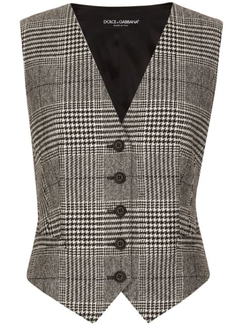 Dolce & Gabbana tartan waistcoat