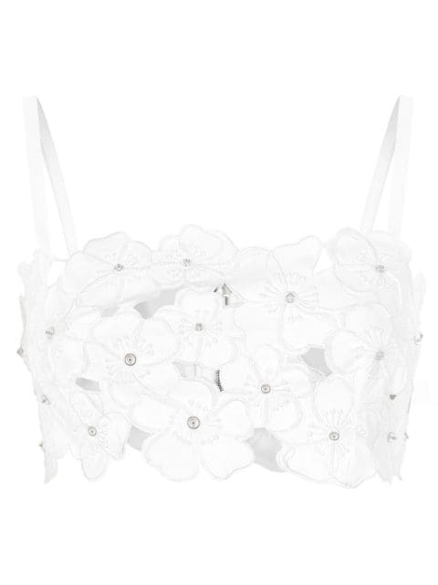 Dolce & Gabbana rhinestone-embellished bralette top