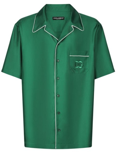 Dolce & Gabbana camisa con logo bordado