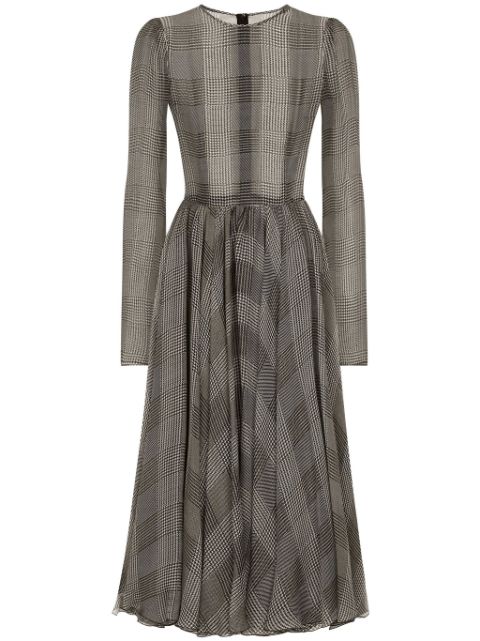 Dolce & Gabbana check-pattern dress