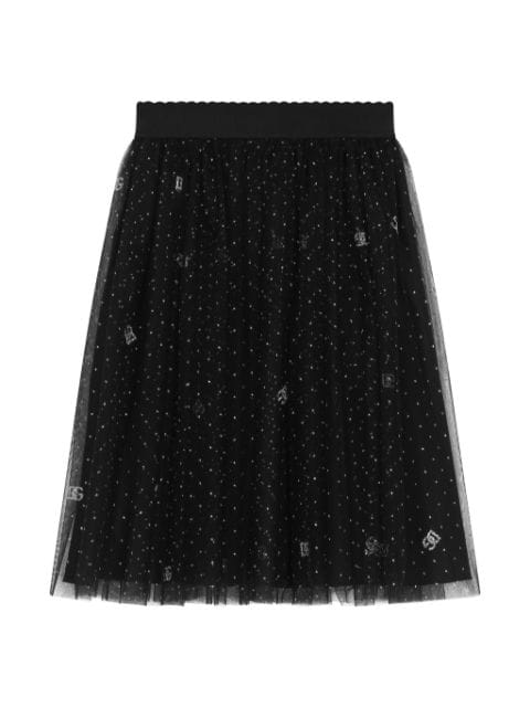 Dolce & Gabbana Kids logo-print skirt