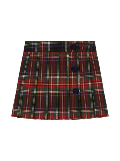 Dolce & Gabbana Kids tartan-check print skirt