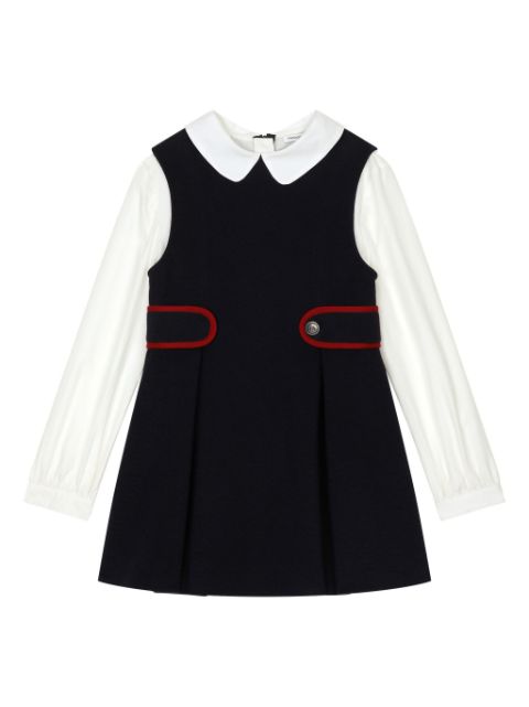 Dolce & Gabbana Kids piqué poplin dress