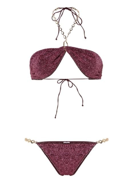 Oséree Lumière O Chain lurex bikini