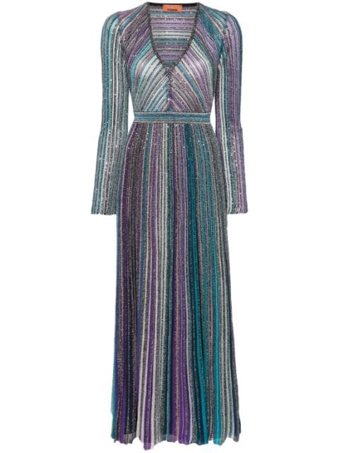 Missoni sequin-embellished ribbed maxi dress