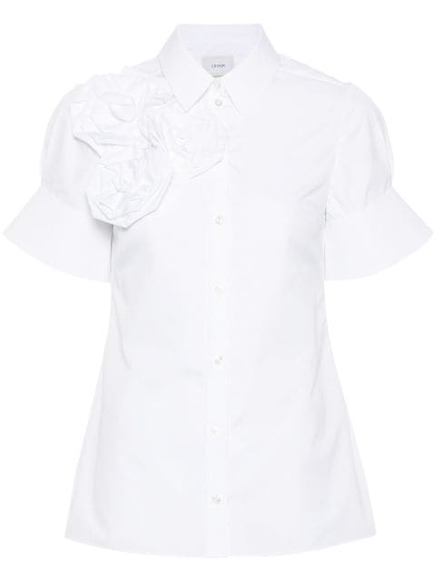 ERDEM rose-appliqué cotton shirt