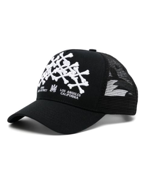 AMIRI bones stacked trucker hat