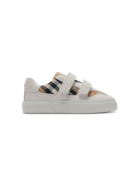 Burberry Kids tenis con motivo de cuadros