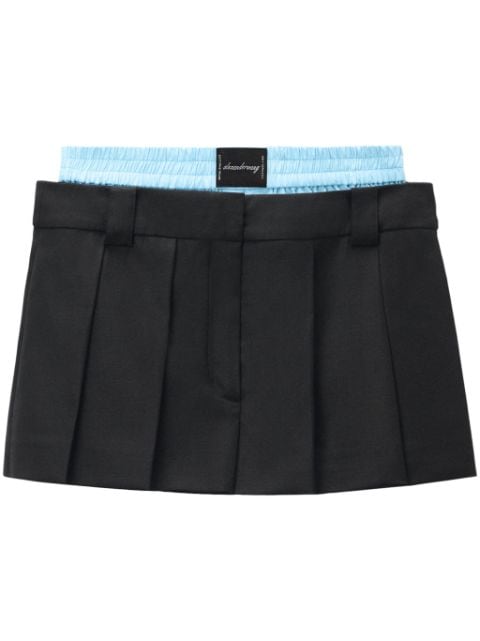 Alexander Wang layered pleated skort