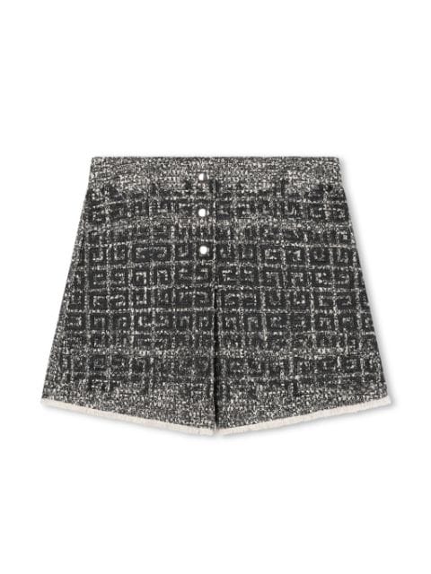 Givenchy Kids Tweed-Shorts mit 4G-Stickerei