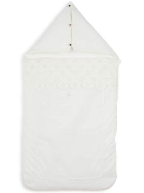 Chloé Kids shells-detail padded sleeping bag