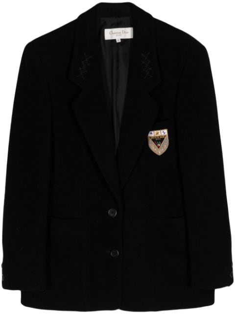 Christian Dior Pre-Owned blazer à simple boutonnage