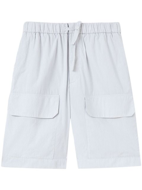 Jil Sander striped knee-length bermuda shorts