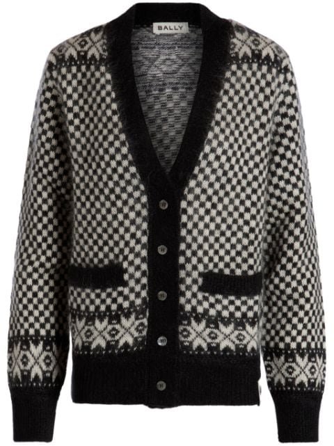 Bally jacquard-pattern cardigan 