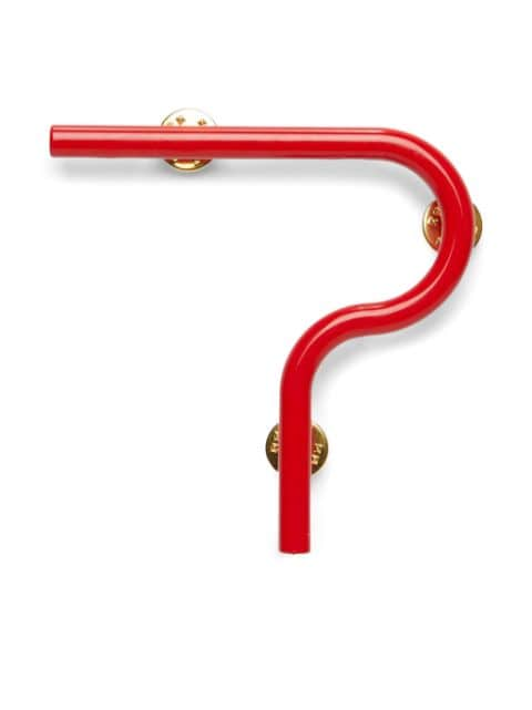 MSGM sculpted tube brooch