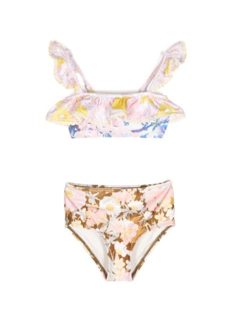 ZIMMERMANN Kids bikini Pop con volantes