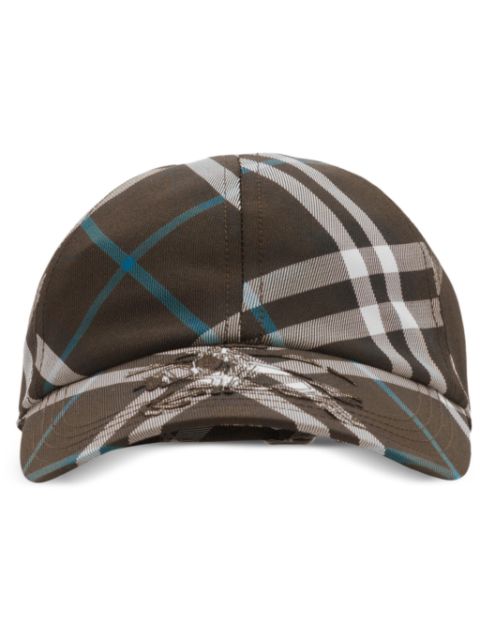 Burberry EKD checked baseball cap