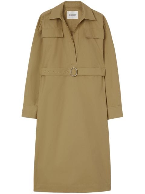 Jil Sander classic-collar cotton dress