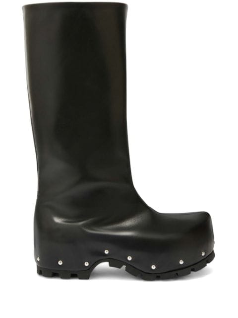 Jil Sander studded leather knee-high boots