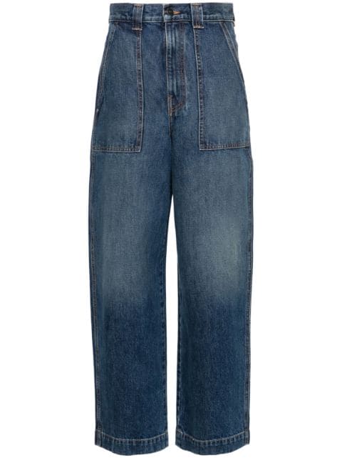 KHAITE Hewitt high-rise wide-leg jeans