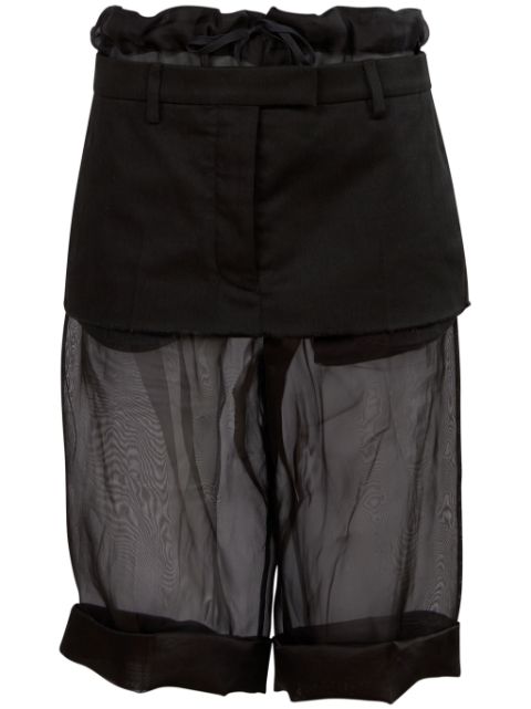 Maison Margiela deconstructed layered midi skirt