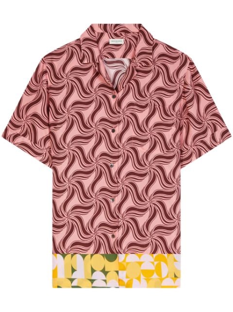 DRIES VAN NOTEN camisa con remolino estampado