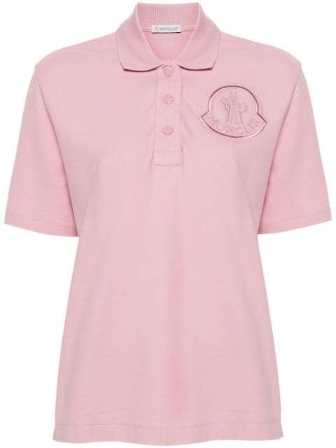 Moncler logo-embroidered polo shirt