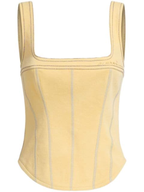 Marni striped corset top