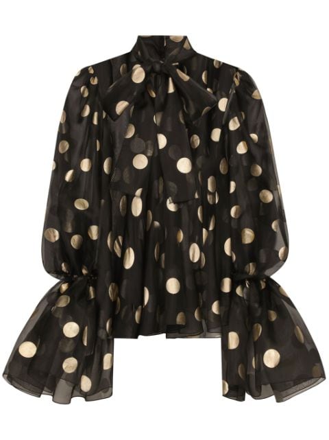 Dolce & Gabbana Ruffled-cuff blouse