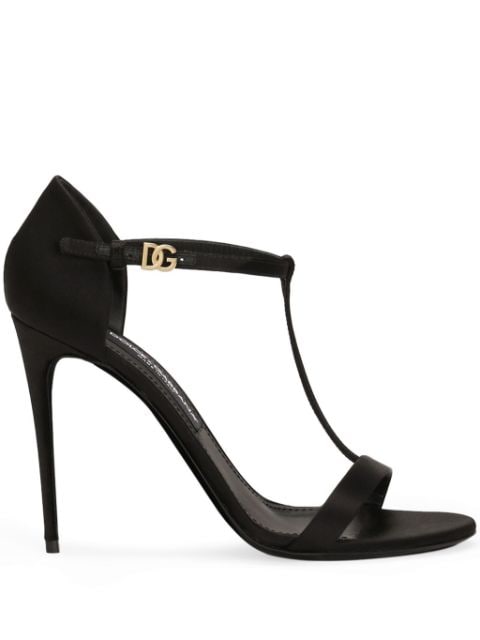 Dolce & Gabbana 105mm satin T-bar sandals